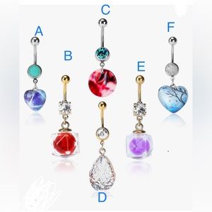 Belly button jewelry brand new (variety pack)